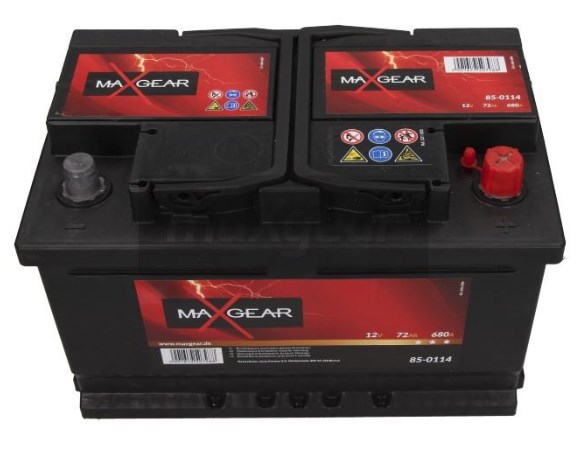 Maxgear 85-0114 Battery Maxgear 12V 72AH 680A(EN) R+ 850114