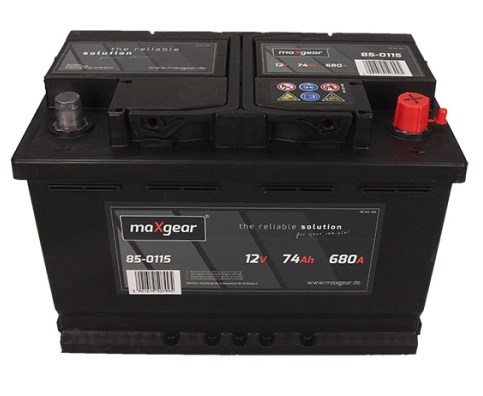 Maxgear 85-0115 Battery Maxgear 12V 74AH 680A(EN) R+ 850115