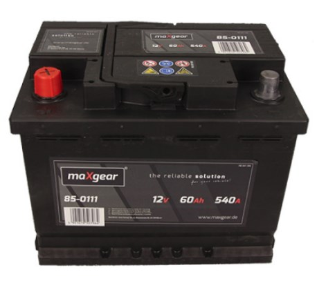 Maxgear 560127054 Battery Maxgear 12V 60AH 540A(EN) L+ 560127054