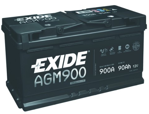 Exide AGM900 Battery Exide 12V 90AH 900A(EN) R+ AGM900