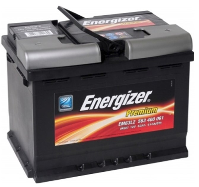 Energizer 563400061 Battery Energizer Premium 12V 63AH 610A(EN) R+ 563400061