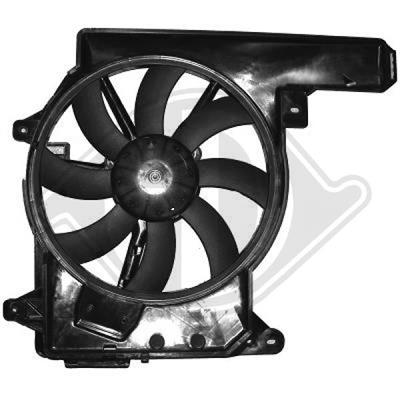 Diederichs DCL1163 Hub, engine cooling fan wheel DCL1163