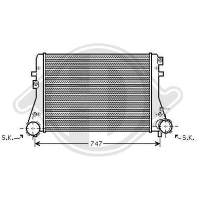 Diederichs DCA1001 Intercooler, charger DCA1001