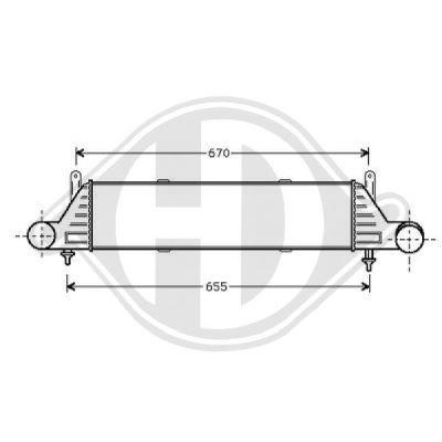 Diederichs DCM3839 Intercooler, charger DCM3839