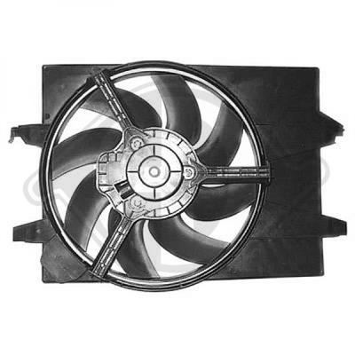 Diederichs DCL1107 Hub, engine cooling fan wheel DCL1107
