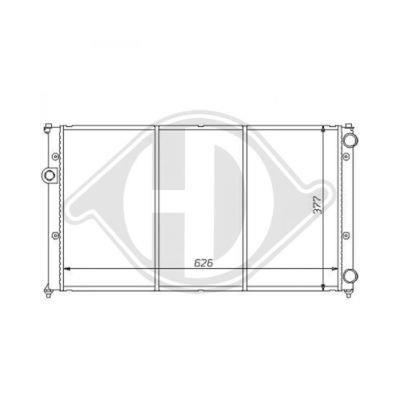 Diederichs DCM3412 Radiator, engine cooling DCM3412