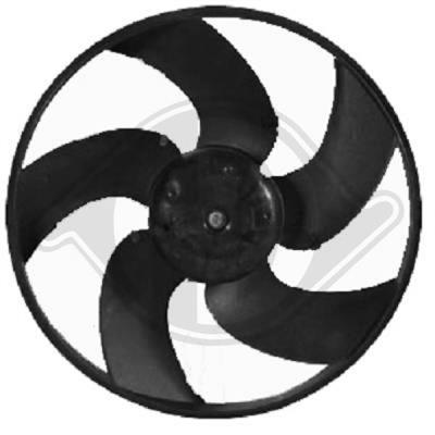 Diederichs DCL1166 Hub, engine cooling fan wheel DCL1166
