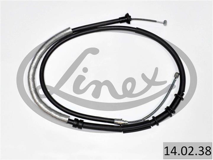 Linex 14.02.38 Handbrake cable 140238 140238 Linex Handbrake cable