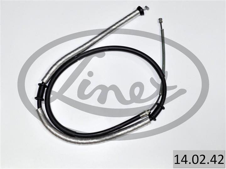 Linex 14.02.42 Handbrake cable 140242 140242 Linex Handbrake cable