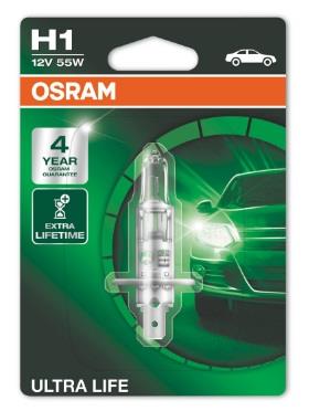 Osram 64150ULT-01B Halogen lamp Osram Ultra Life 12V H1 55W 64150ULT01B