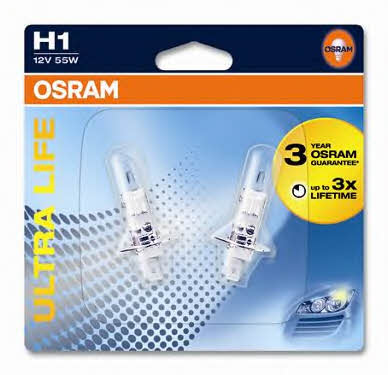  64150ULT-02B Halogen lamp Osram Ultra Life 12V H1 55W 64150ULT02B