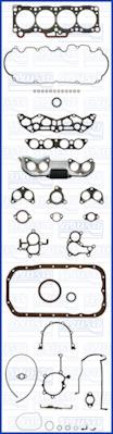 Full Gasket Set, engine Ajusa 50128400