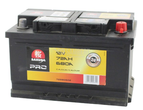 72680S02 Sakura - Battery Sakura 12V 72AH 680A(EN) R+ 72680S02
