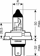 Halogen lamp Osram Original 12V R2 45/40W Osram 64183