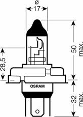 Halogen lamp Osram Original 12V R2 45&#x2F;40W Osram 64183-01B
