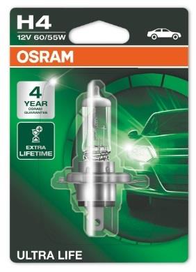 Osram 64193ULT-01B Halogen lamp Osram Ultra Life 12V H4 60/55W 64193ULT01B
