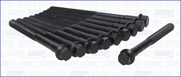 Cylinder head bolt set Ford Escort: 81001800 Ajusa Cylinder Head Bolts Kit