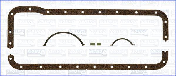 Oil pan seal Ford Capri: 59003100 Ajusa Gasket oil pan