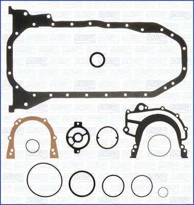 Complete engine gasket set Volkswagen: 54145000 Ajusa Gasket Set, crank case