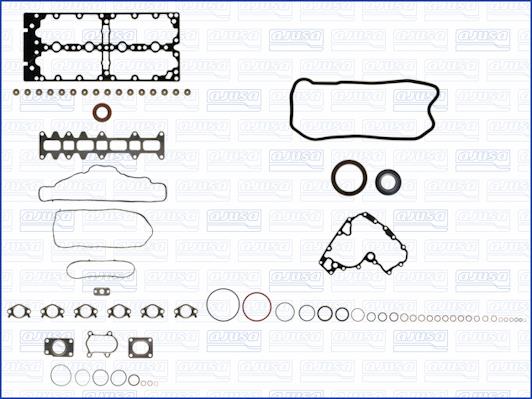 Complete engine gasket set Iveco: 51057300 Ajusa Full Gasket Set, engine