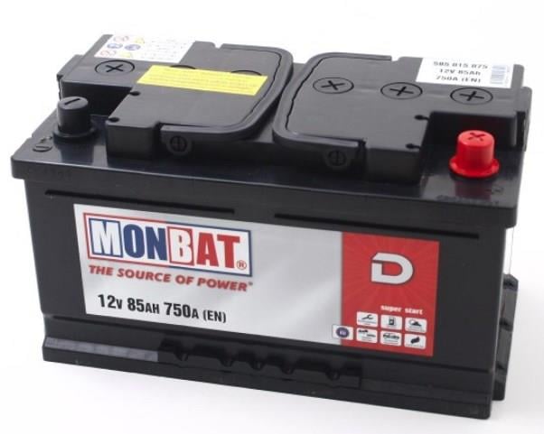 Monbat 585015075 Battery Monbat Dynamic 12V 85AH 750A(EN) R+ 585015075