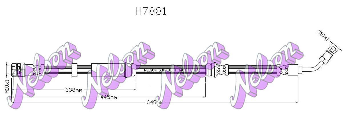 Brovex-Nelson H7881 Brake Hose H7881