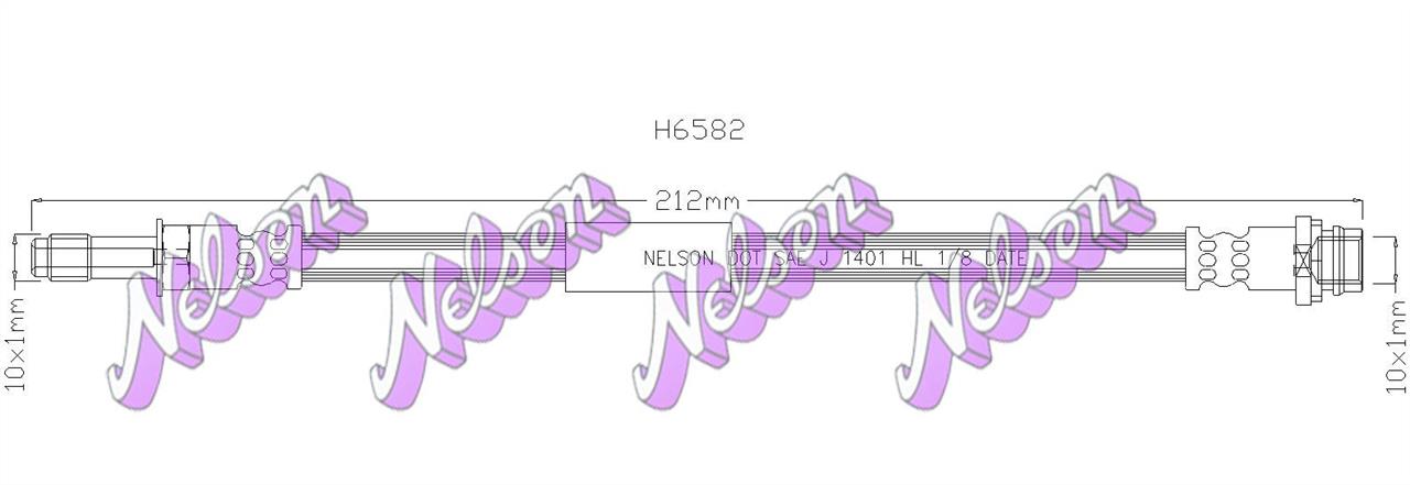 Brovex-Nelson H6582 Brake Hose H6582