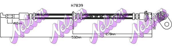 Brovex-Nelson H7839 Brake Hose H7839