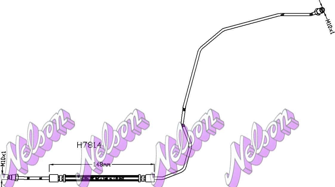 Brovex-Nelson H7814 Brake Hose H7814