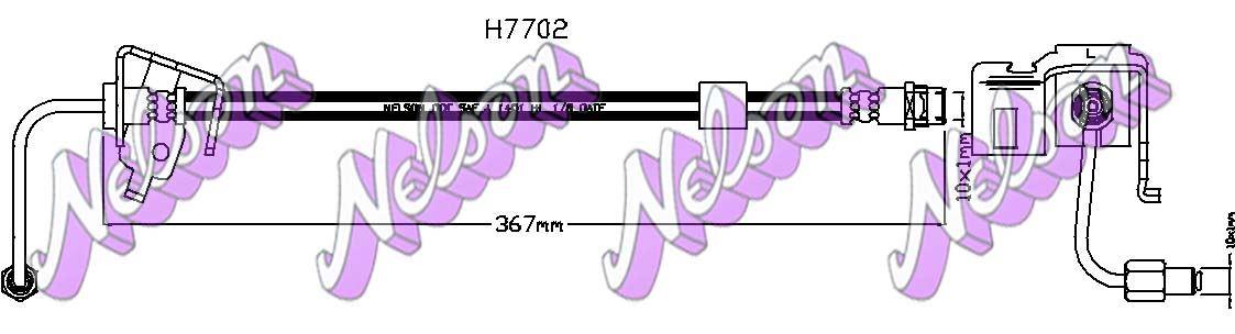 Brovex-Nelson H7702 Brake Hose H7702