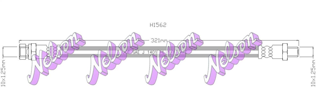 Brovex-Nelson H1562 Clutch hose H1562