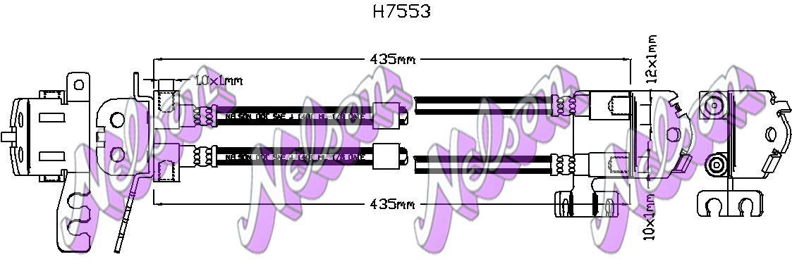 Brovex-Nelson H7553 Brake Hose H7553