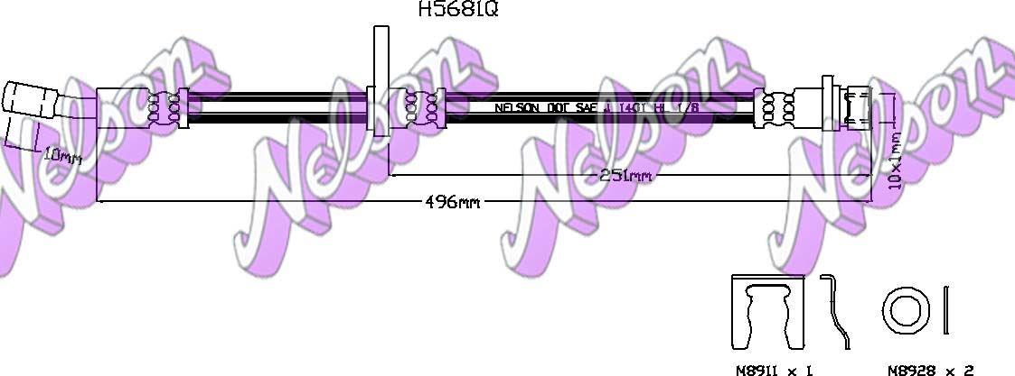 Brovex-Nelson H5681Q Brake Hose H5681Q