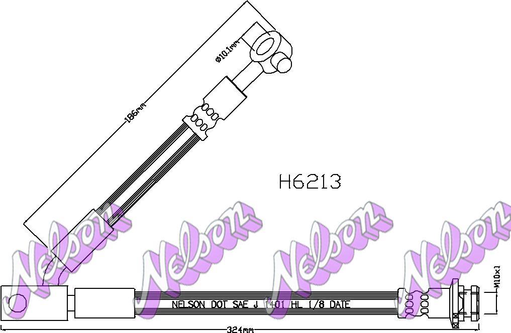 Brovex-Nelson H6213 Brake Hose H6213