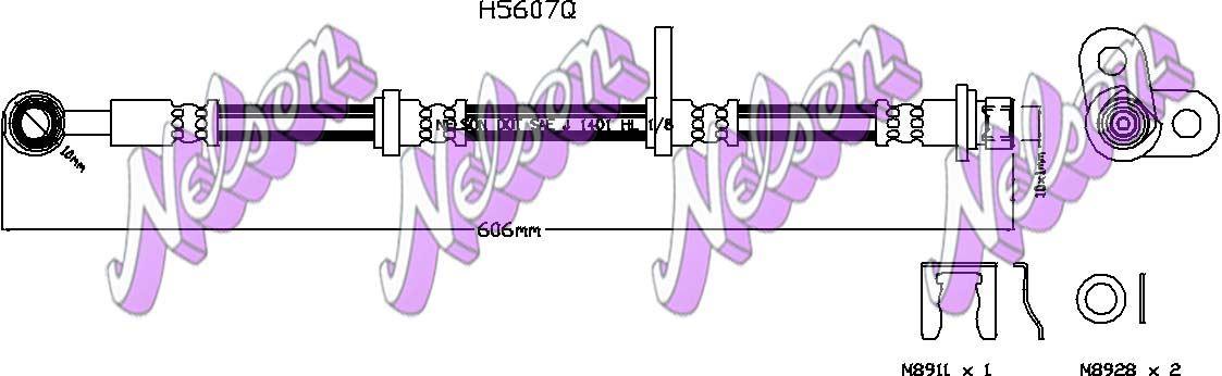 Brovex-Nelson H5607Q Brake Hose H5607Q