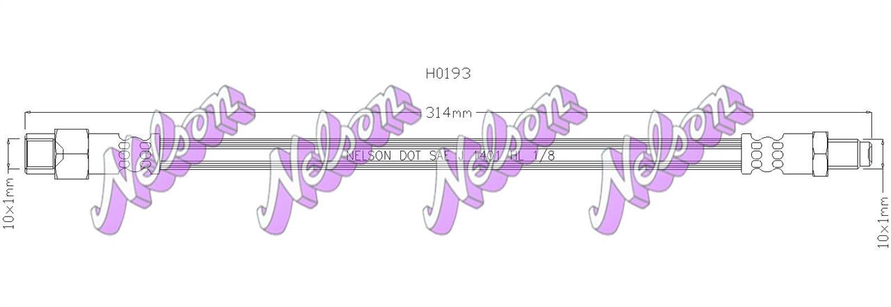 Brovex-Nelson H0193 Clutch hose H0193
