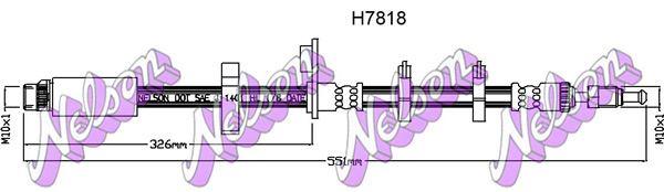 Brovex-Nelson H7818 Brake Hose H7818