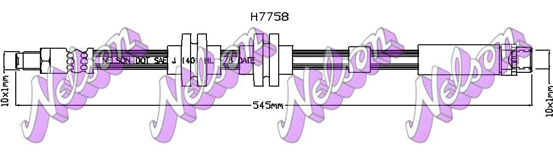 Brovex-Nelson H7758 Brake Hose H7758