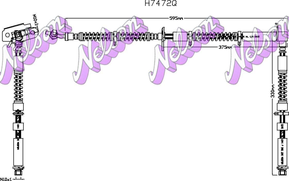 Brovex-Nelson H7472Q Brake Hose H7472Q