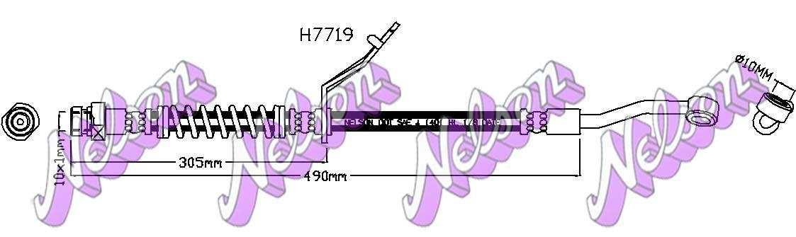 Brovex-Nelson H7719 Brake Hose H7719