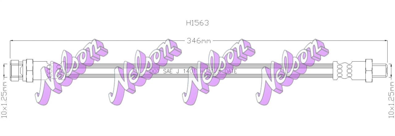 Brovex-Nelson H1563 Clutch hose H1563