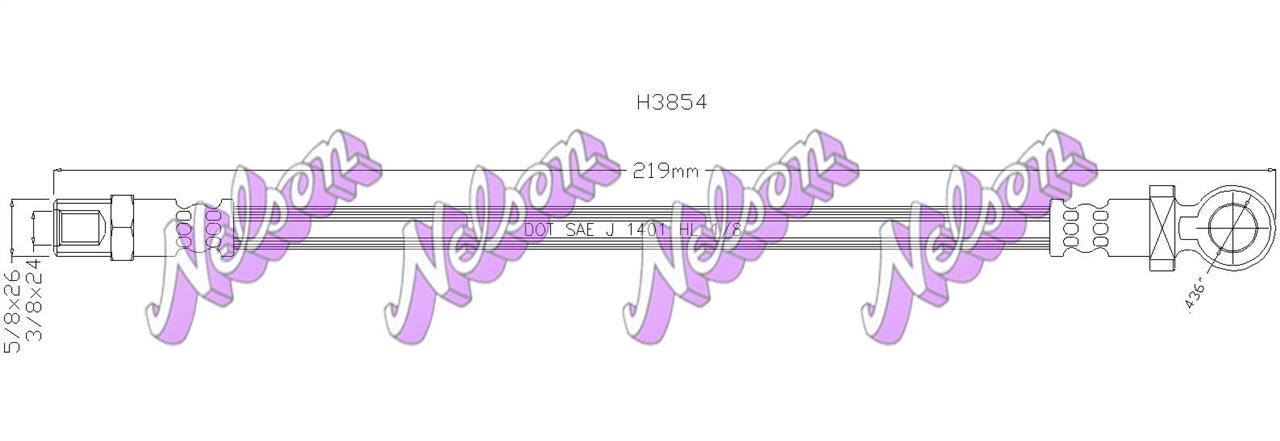 Brovex-Nelson H3854 Clutch hose H3854