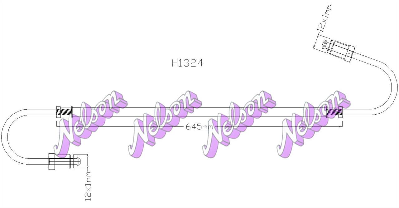 Brovex-Nelson H1324 Clutch Hose H1324