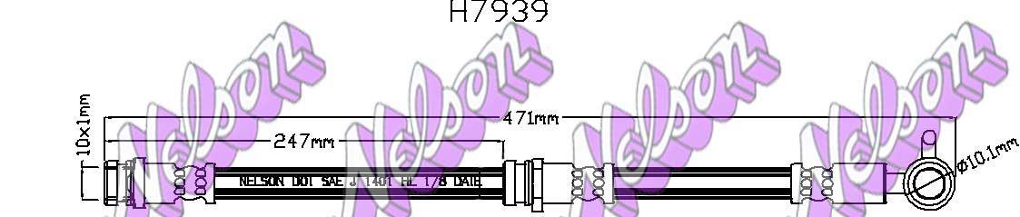 Brovex-Nelson H7939 Brake Hose H7939