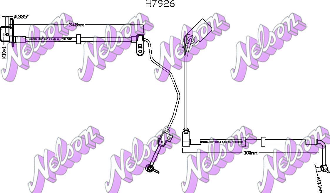 Brovex-Nelson H7926 Brake Hose H7926