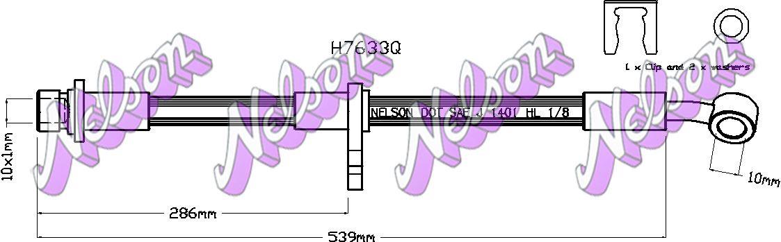 Brovex-Nelson H7633Q Brake Hose H7633Q