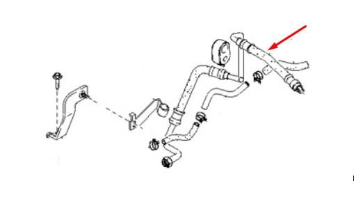 Compressed Air Hose Hyundai/Kia 0K9B2 32420B