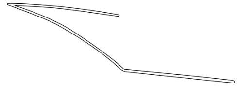 7557307010 Toyota Rear glass molding