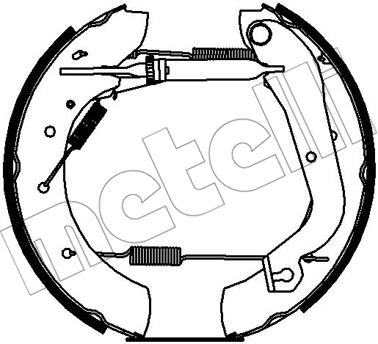 Metelli 510407 Brake shoe set 510407