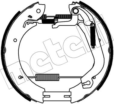 Metelli 510359 Brake shoe set 510359